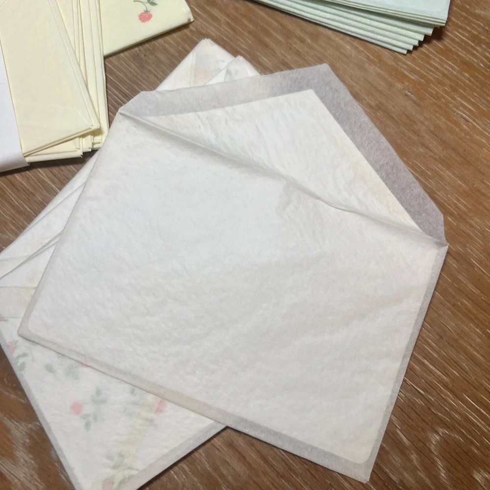 Vintage Love Letters Stationery Delicate Box Set Roses Paper